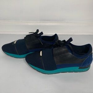 Balenciaga Navy and Black Sneakers
